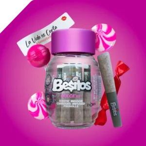 Besitos Preroll Dulce x 11 pack with sweet flavor cannabis pre-rolls and premium quality packaging