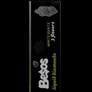 Besos Dual Switch White Runtz disposable vape featuring a smooth sweet creamy hybrid-inspired flavor profile with dual switch functionality and premium design