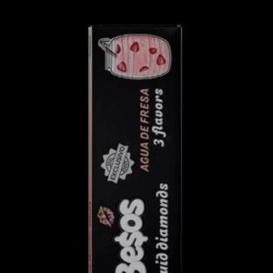 Besos Dual Switch Agua De Fresa disposable vape featuring a refreshing strawberry water (agua de fresa) flavor with smooth fruity notes and dual switch functionality